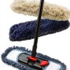CLEANHOME Microfiber Mop Extendable Handle 360 Spin Head-0