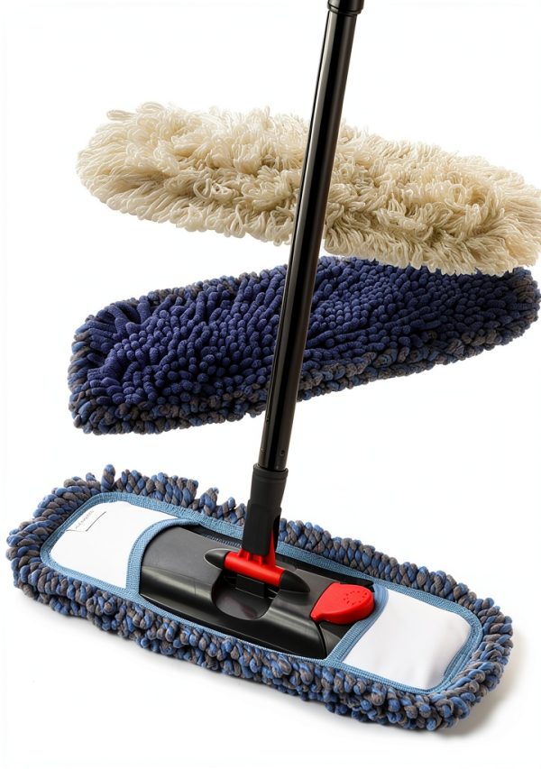CLEANHOME Microfiber Mop Extendable Handle 360 Spin Head-0
