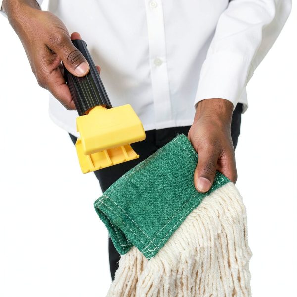 Rubbermaid Commercial Wet Mop Durable Fiberglass Handle Easy-4