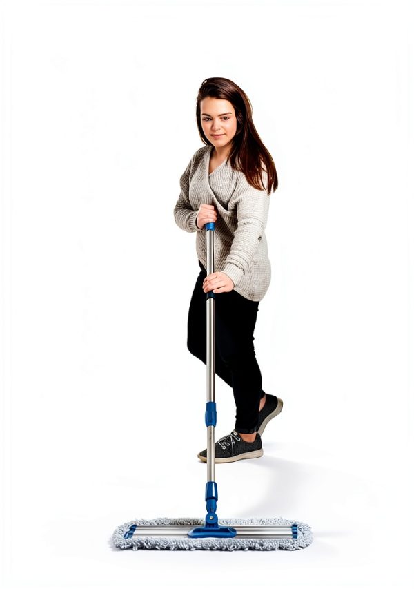 Zflow Microfiber Mop Stainless Steel Handle Washable Pads-4