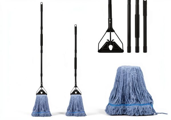 KeFanta Commercial Mop Heavy Duty Cotton Metal Handle-3