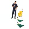 Rubbermaid Commercial Wet Mop Durable Fiberglass Handle Easy-1