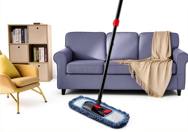CLEANHOME Microfiber Mop Extendable Handle 360 Spin Head-6