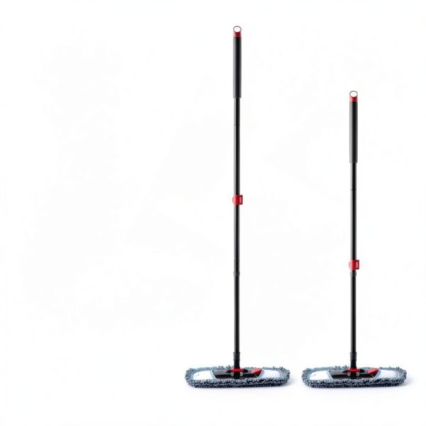 CLEANHOME Microfiber Mop Extendable Handle 360 Spin Head-4