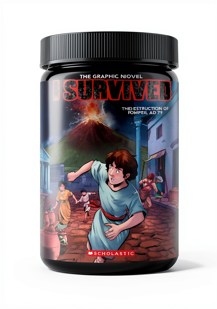 I Survived Graphic Novel cover showing ancient civilization scenes