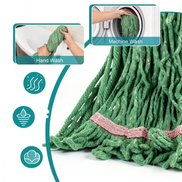 KeFanta Commercial Wet Mop Cotton Synthetic Floor Cleaning-4