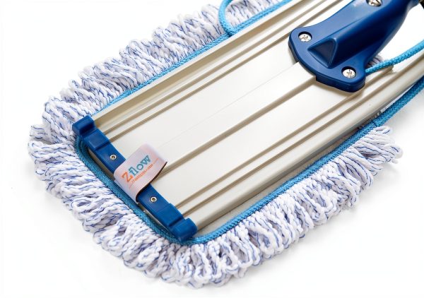 Zflow Microfiber Mop Stainless Steel Handle Washable Pads-1