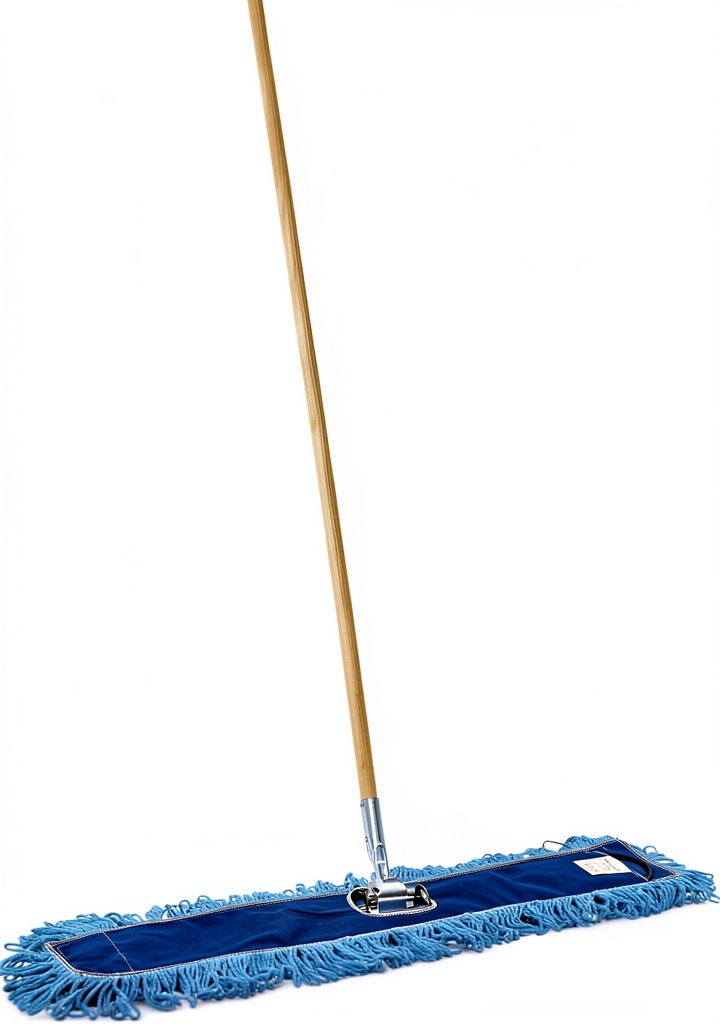 Boardwalk dust mop kit in use on a commercial floor