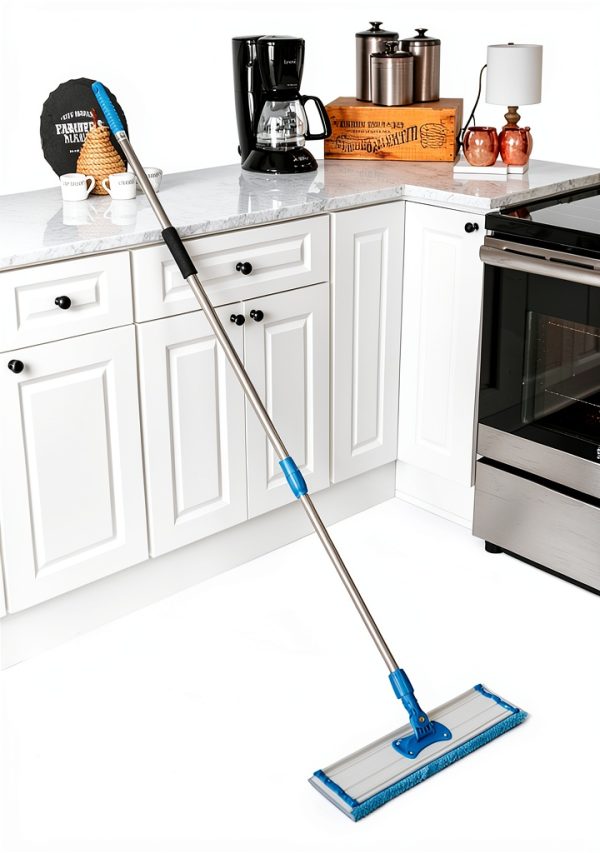 Zflow Microfiber Mop Stainless Steel Handle Washable Pads-2