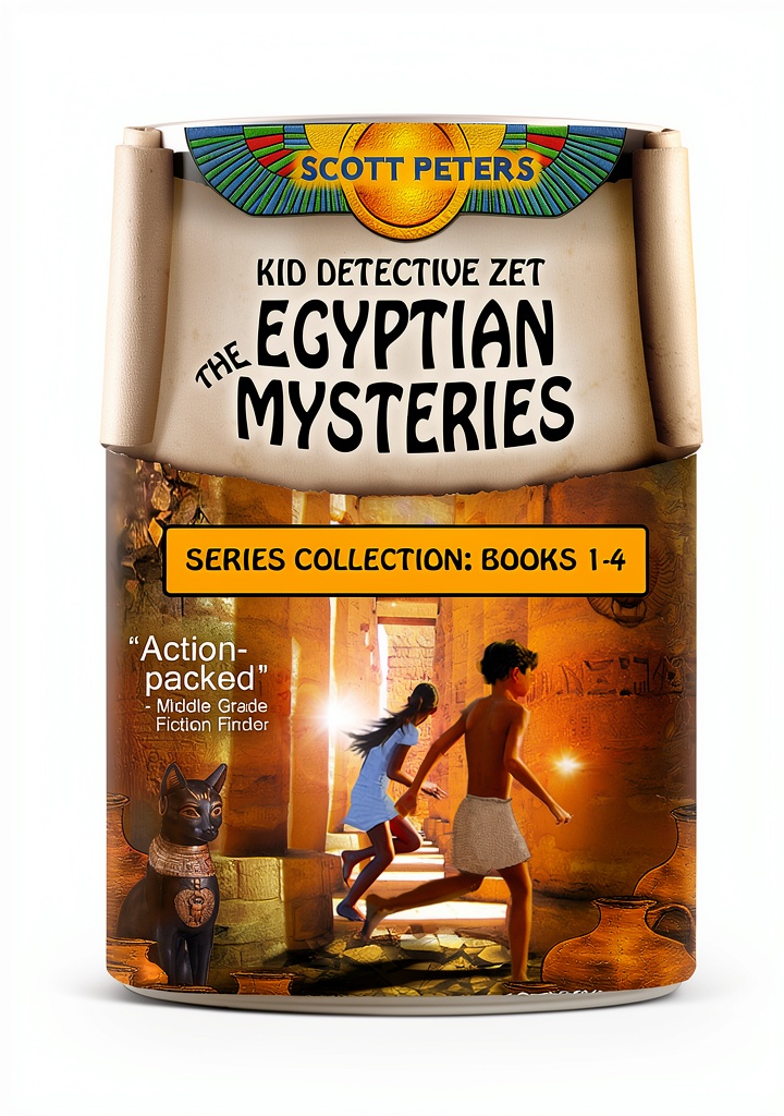 Children reading ancient civilization eBook on a tablet