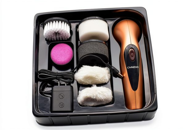 Veemoon Golden Fiber Electric Shoe Polisher-1