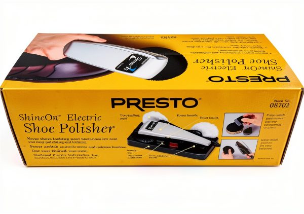 Presto Electric Shoe Polisher Gray Nylon Medium-1