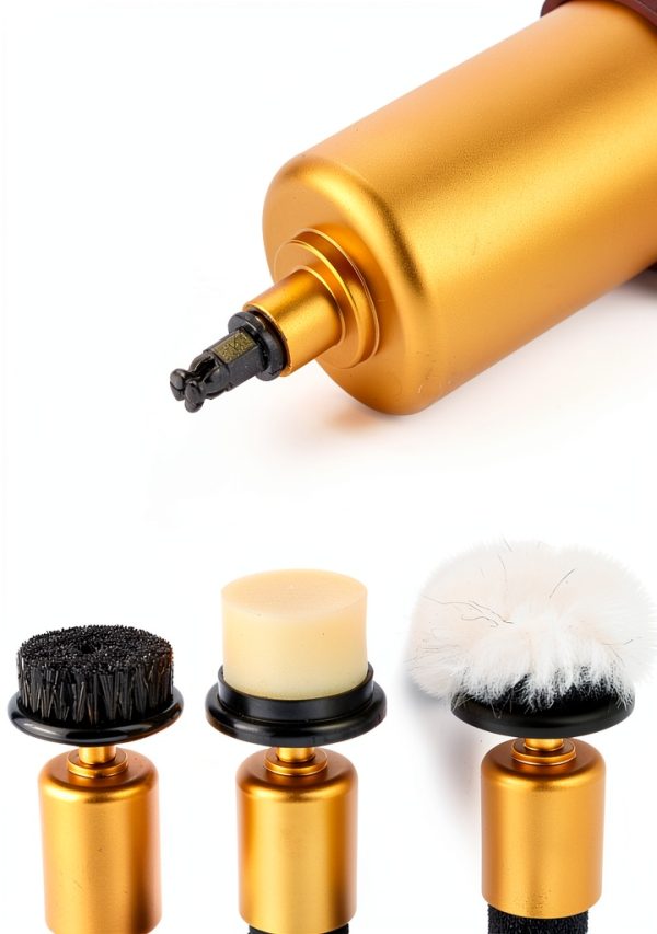 Electric Shoe Cleaner Sansent ESP2307 Yellow Adjustable 75W Brush Kit-5