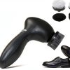 Kukyller Electric Shoe Shiner Brush Kit – Compact ABS Handle, 4‑Head-0