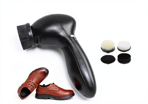 Zerodis Electric Shoe Polisher Portable Kit with 4 Brush Heads-2