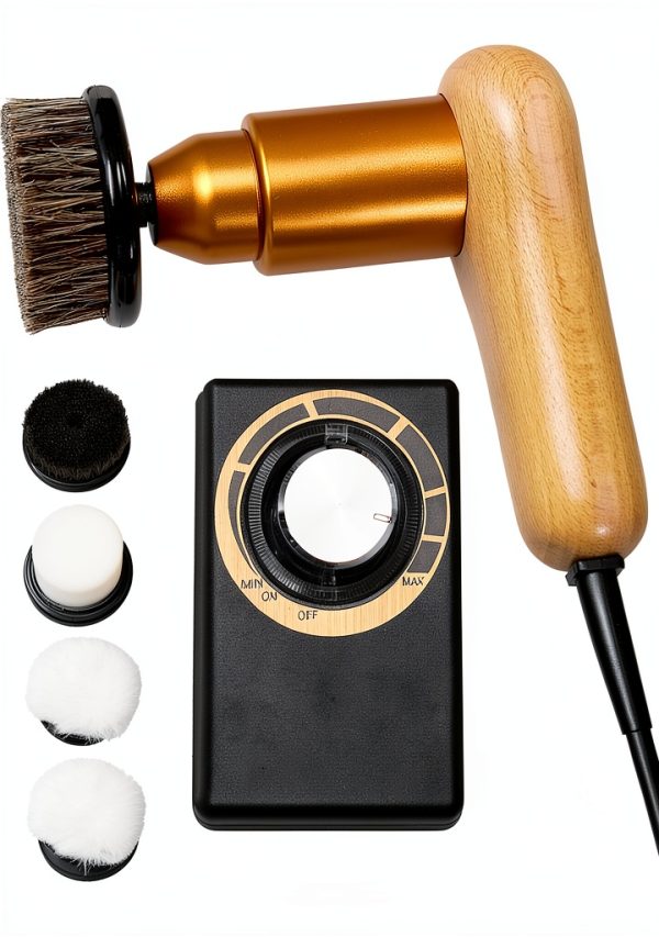 Shoe Polisher Ksquares 75W Electric with Adjustable Speed and 3 Heads-0