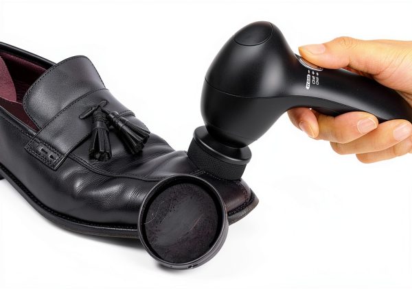 Dioche Electric Shoe Polisher Kit Black Medium Firmness with Case-5