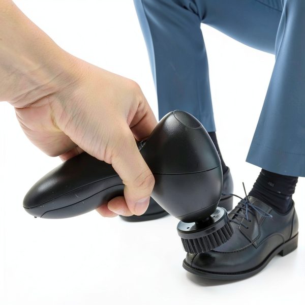 Tomedny Electric Shoe Polisher Portable Leather Kit with 4 Brushes-1