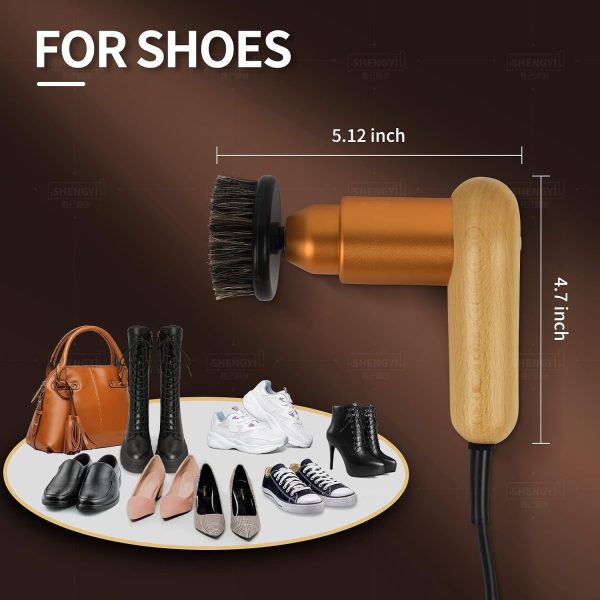 Electric Shoe Polisher Needa One 2500 RPM 75W Compact Leather Care-6