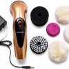 Vaveren Electric Shoe Polisher with 6 Brush Heads Cordless Cleaner-6