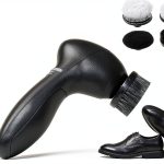 Beufee Electric Shoe Polisher Kit with 4 Brush Heads Portable Leather-0