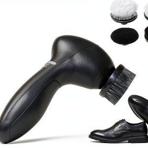 Beufee Electric Shoe Polisher Kit with 4 Brush Heads Portable Leather-0