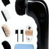 Leather Shoe Cleaner Sansent Electric Polisher S-sp2000 Darkblack-0