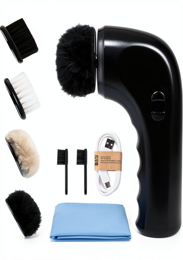 Leather Shoe Cleaner Sansent Electric Polisher S-sp2000 Darkblack-0