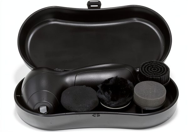 Dioche Electric Shoe Polisher Kit Black Medium Firmness with Case-6