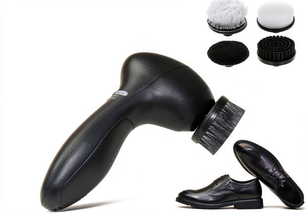 Zerodis Electric Shoe Polisher Portable Kit with 4 Brush Heads-5