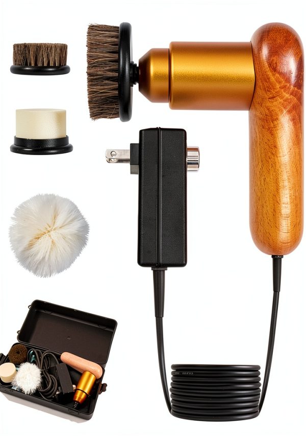 Electric Shoe Cleaner Sansent ESP2307 Yellow Adjustable 75W Brush Kit-6
