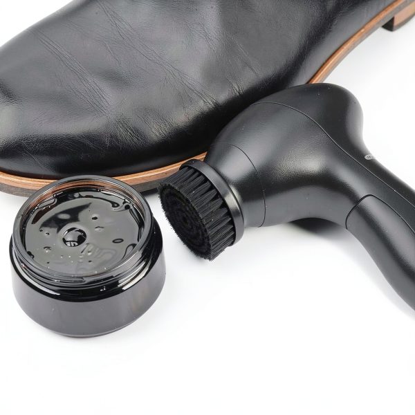 Dioche Electric Shoe Polisher Kit Black Medium Firmness with Case-8