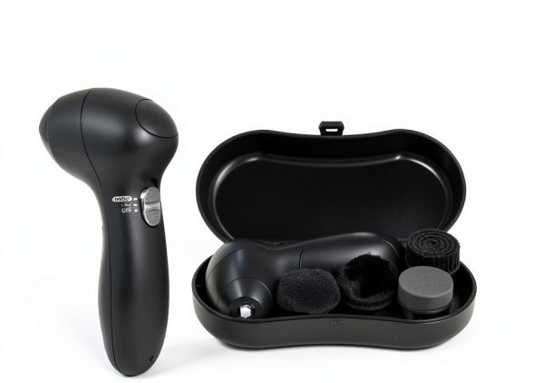 Dioche Electric Shoe Polisher Kit Black Medium Firmness with Case-1