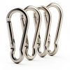 Flag Pole Ring Replacement Carabiner Clips BONWIN 4Pcs Aluminum-0