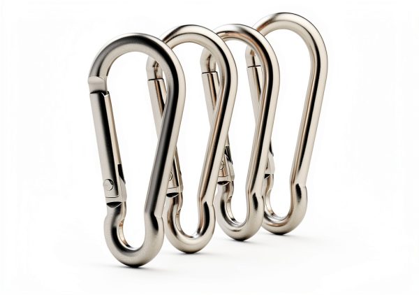 Flag Pole Ring Replacement Carabiner Clips BONWIN 4Pcs Aluminum-0