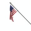 Flag Pole Kit ZMTECH 5FT Solar Light with American Flag Black-4