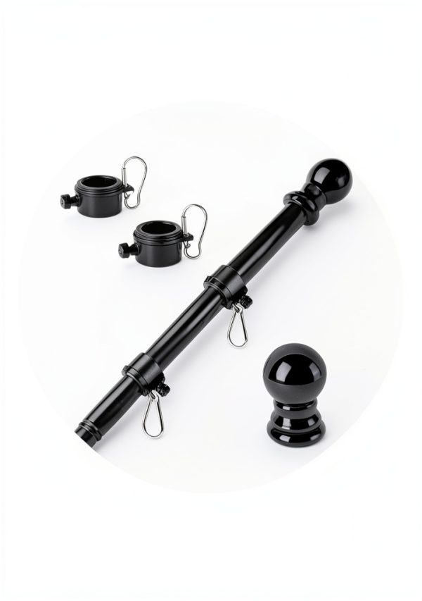 RSOTC Stainless Steel Outdoor Flag Pole 6ft Black Tangle Free-6