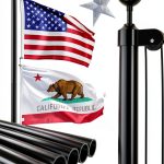 FFILY Heavy Duty Flag Pole 20-30 FT Aluminum 95 HBW 100 MPH Wind-0