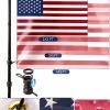 American Flag with Pole 5ft Heavy Duty Aluminum Kit with 3x5 ft Flag-5