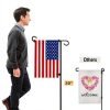 49 Inch Garden Yard Flag Stand Holder by BALIE SPACE 5 Fork Base-1