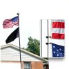 FFILY Heavy Duty Flag Pole 20-30 FT Aluminum 95 HBW 100 MPH Wind-3