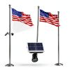 Solar Flag Pole Light 6000K LED IP65 Waterproof Clamp for 1.4-3” Poles-1