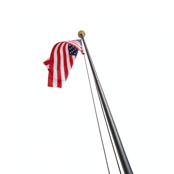 FFILY Heavy Duty Flag Pole 20-30 FT Aluminum 95 HBW 100 MPH Wind-4