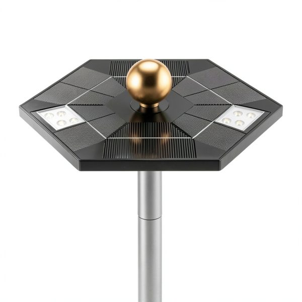 Flag Pole Light Solar Powered Top Mount 2000 Lumen IP67 Waterproof-6