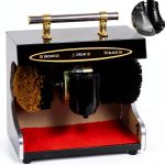 Sangeuhhlk Electric Shoe Buffer, Shoe Polisher Automatic Stainless Steel Dust Removal Polishing Clean Kit for Home Hotel Bank-0