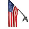 RSOTC Stainless Steel Outdoor Flag Pole 6ft Black Tangle Free-5
