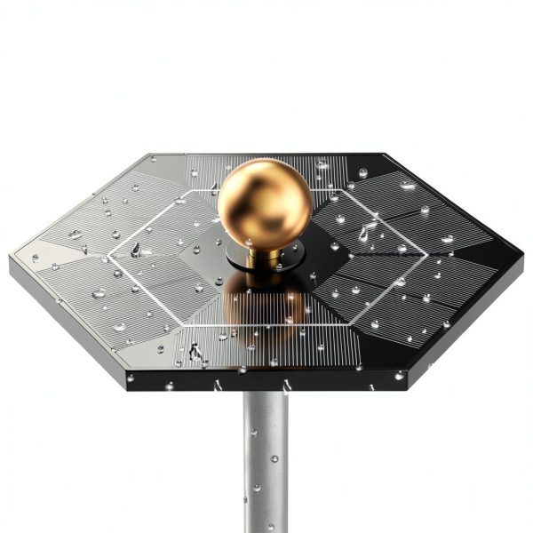 Flag Pole Light Solar Powered Top Mount 2000 Lumen IP67 Waterproof-4