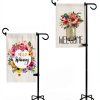 49 Inch Garden Yard Flag Stand Holder by BALIE SPACE 5 Fork Base-5
