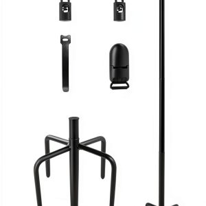 49 Inch Garden Yard Flag Stand Holder by BALIE SPACE 5 Fork Base-0
