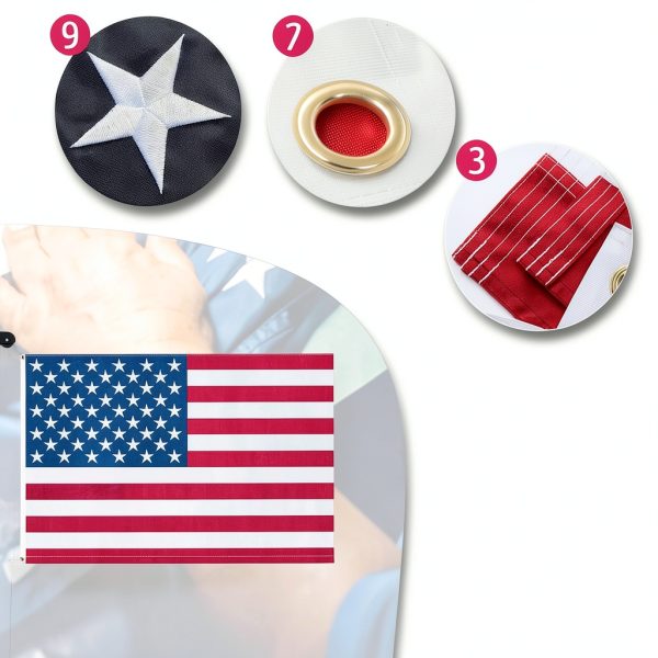 FFILY Heavy Duty Flag Pole 20-30 FT Aluminum 95 HBW 100 MPH Wind-7